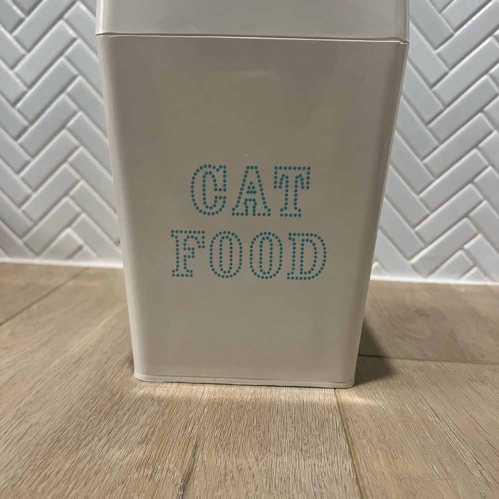 Martha Stewart Cream Cat Food Container